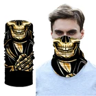 3D Череп Скелет Балаклава бесшовная маска для лица и шеи мотоцикла шарф для охоты на велосипеде бандана с УФ-защитой повязка на голову