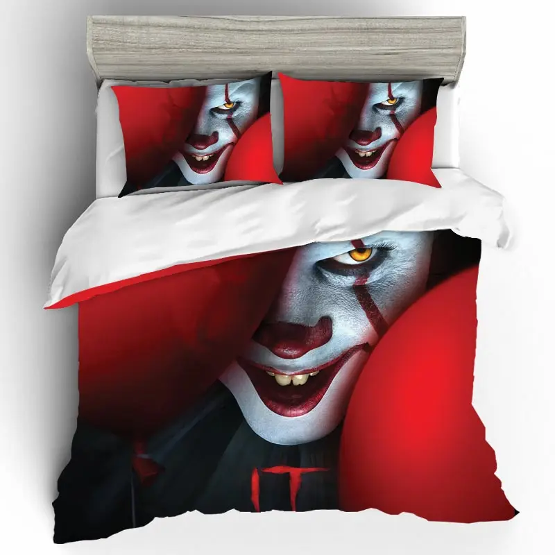 

Home Textile Cotton Duvet Cover IT CHAPTER TWO Bedding Sets Single Queen King Size Bedding Set Bed Sheets Pillowcases Bed Linen