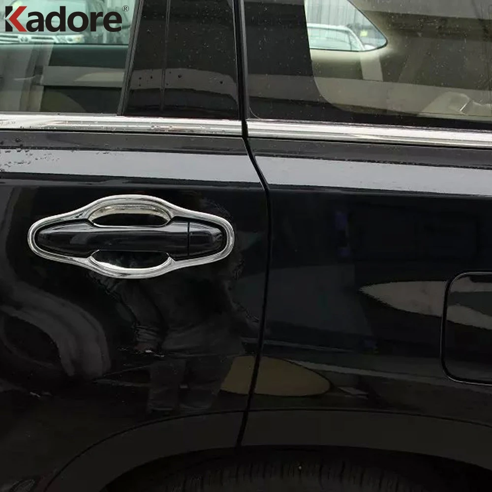 Для Toyota Highlander 2015 2016 2017 2018 2019 Chrome Боковая дверь ручки чаши дверная ручка крышки