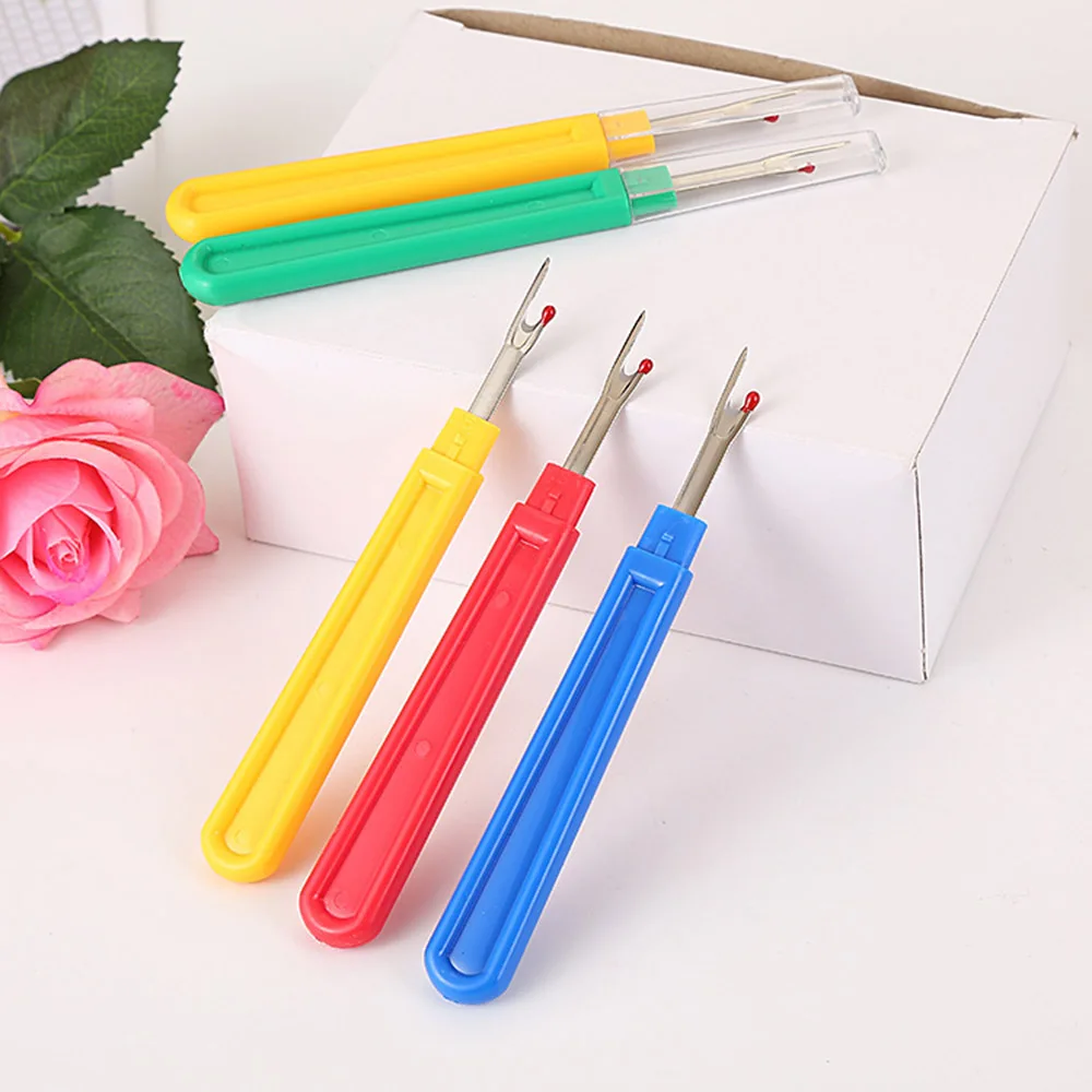 Cross Sharp Stitch Sewing Tools Broken line knife Stitches Removed Tool Safe Plastic Handle Craft Thread Cutter Seam Ripper | Дом и сад