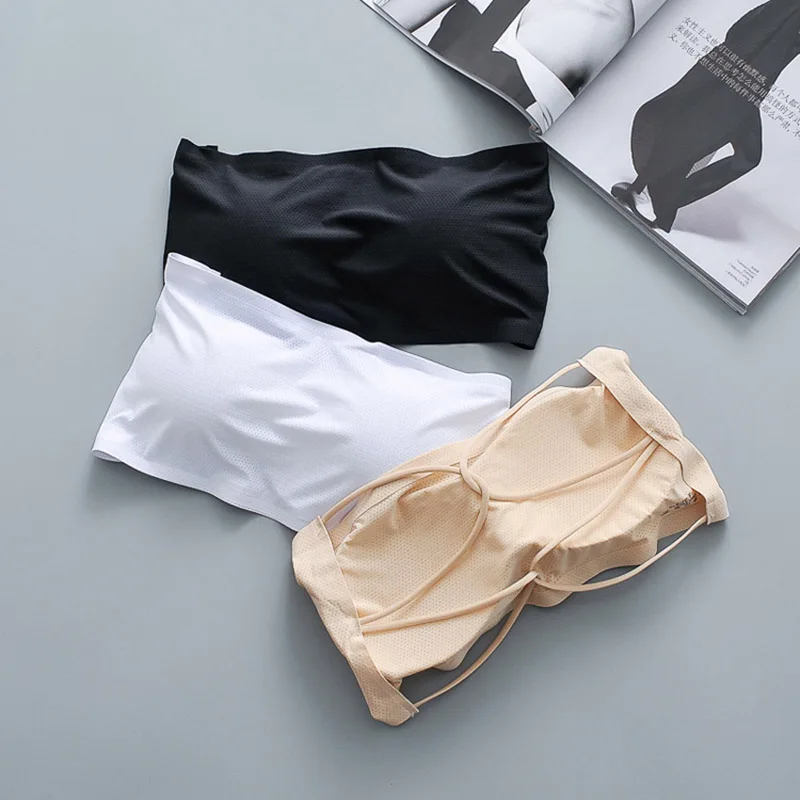 Бюстгальтер без бретелек незаметный из вискозы|Топы бретелек| |