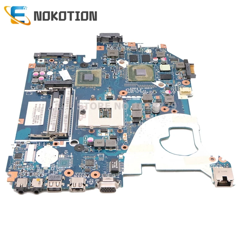 Материнская плата NOKOTION MBRCG02006 P5WE0 LA-6901P для ноутбука acer aspire 5750 5750G MB. RCG02.006 GT540M 1GB основная плата работает