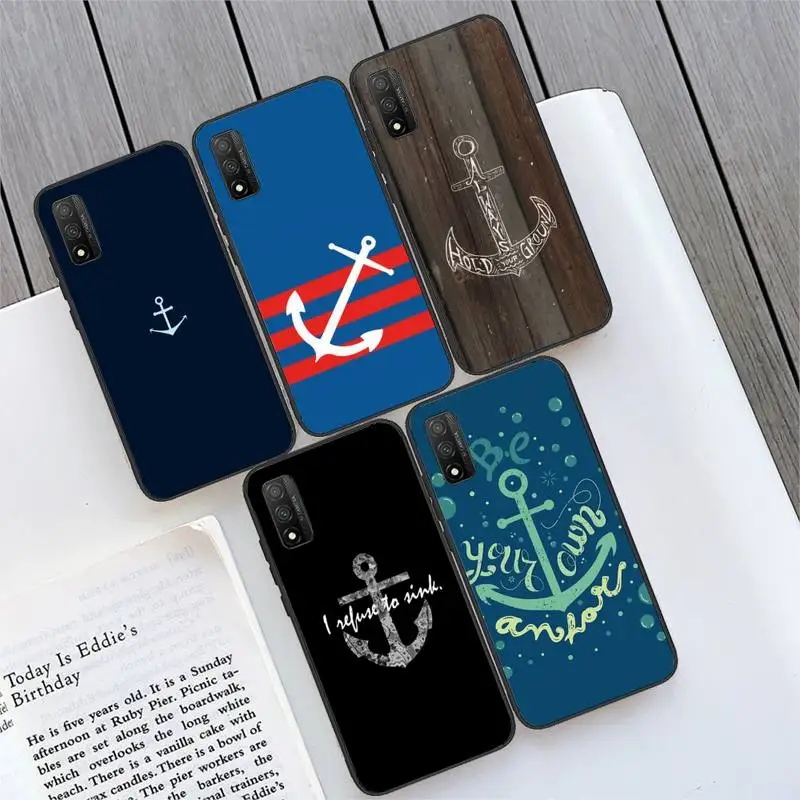 

Anchor nautical ocean Phone Case For Huawei P9 P10 P20 P30 P40 pro lite plus Smart Cover Fundas Coque