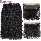 Двойные вытянутые Фунми волосы переплетения 3 + 1 пряди с 13x4Lace закрытием в обтягивающие локон, короткая стрижка, флекси вьющиеся Remy Пряди человеческих волос для наращивания
