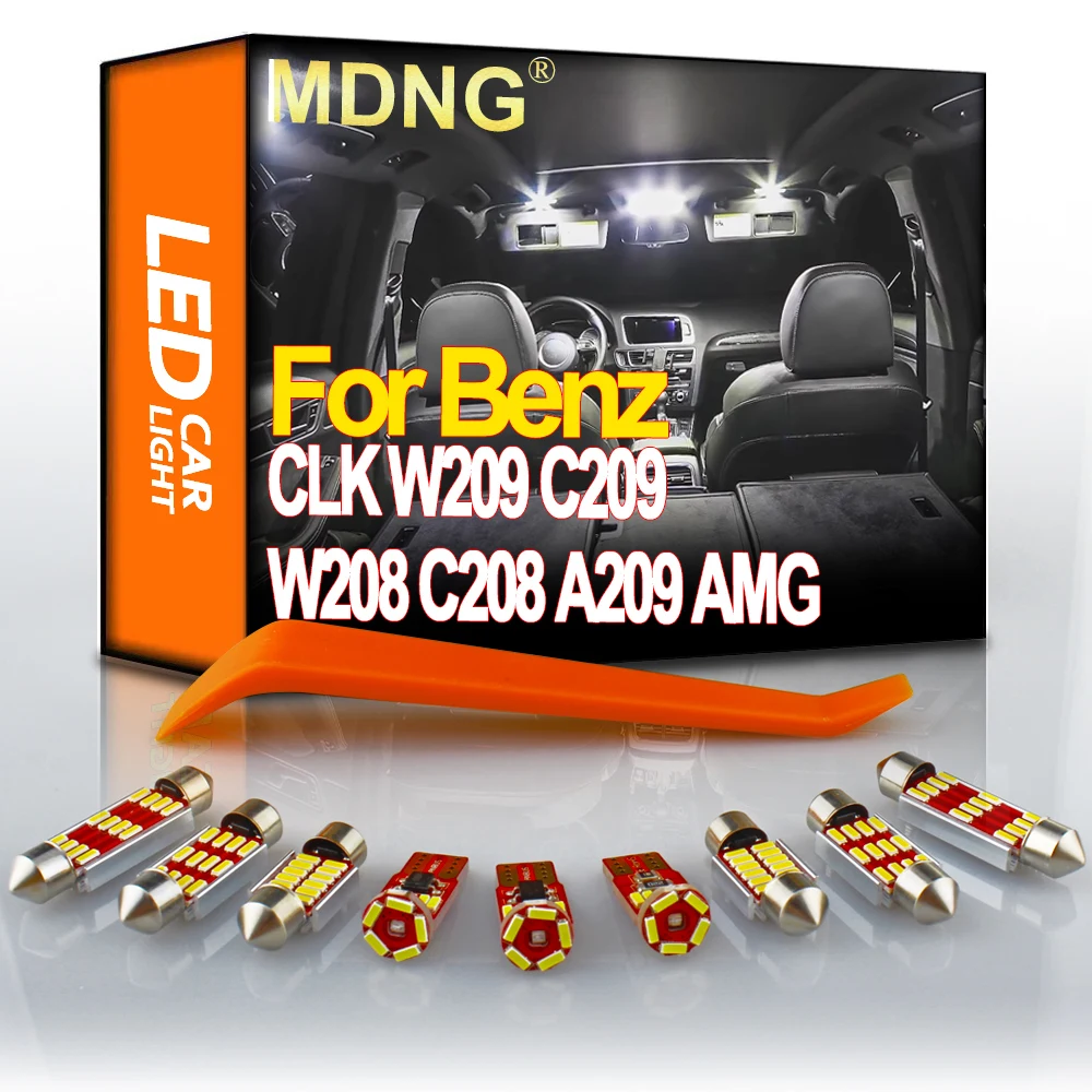 

MDNG LED Interior Light Kit For Mercedes Benz CLK W209 C209 W208 C208 A209 AMG 1998-2009 2010 Canbus No Error Car Accessories