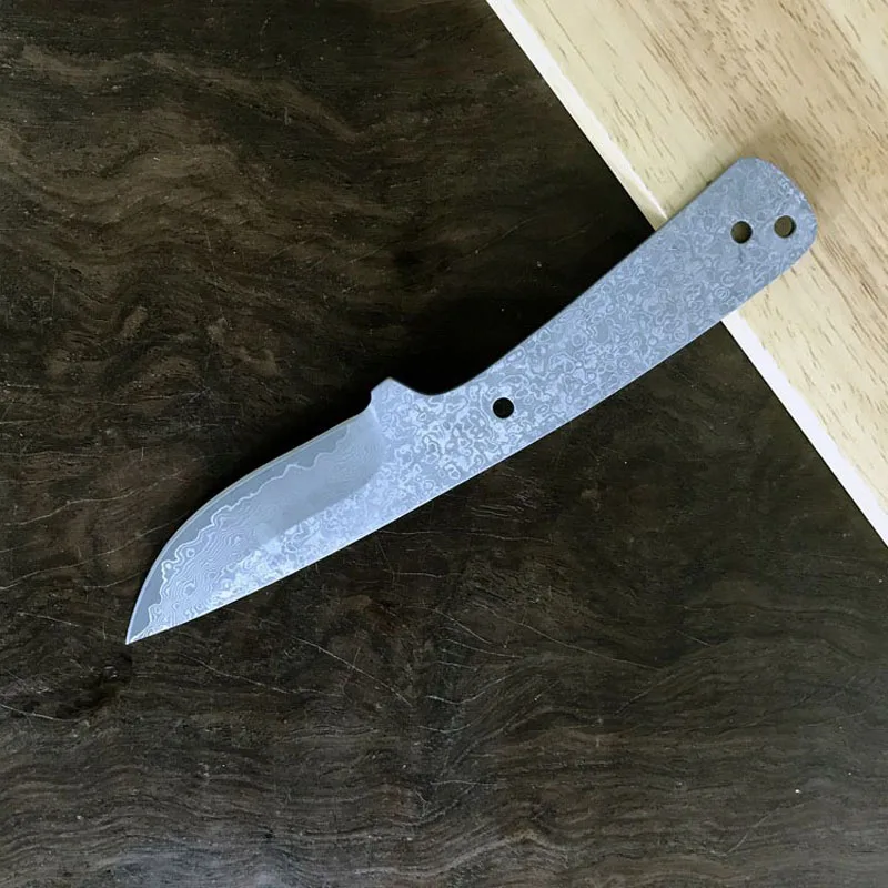 Swayboo интегральный Киль Дамасская сталь Сделай Сам нож лезвие изготовление Diy части острое фиксированное лезвие походный охотничий нож DIY лезвие заготовка