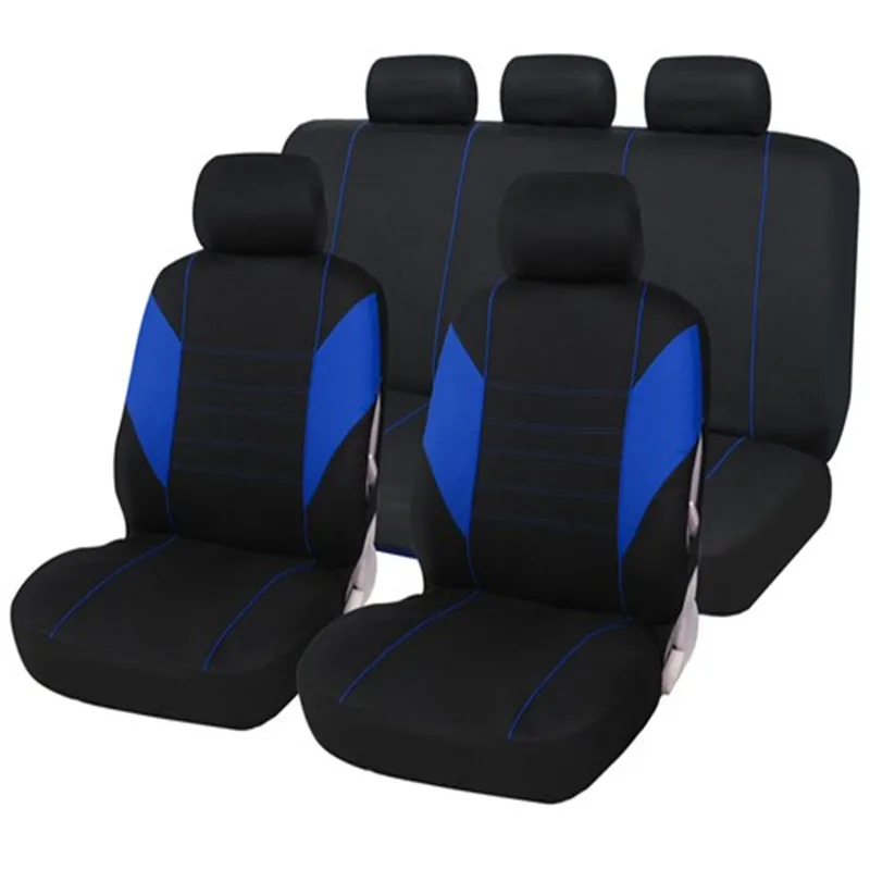 

Car Seat Covers Interior Accessories Airbag Compatible Seat Cover For Red Blue Gray Seat Protector seat cover set for car
