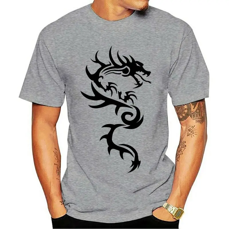 

Professional New O Neck 100% Cotton Chinese Dragon T Shirts Men Cool T Shirt Pure Cotton Clothes Shirt Unique Design Fashion
