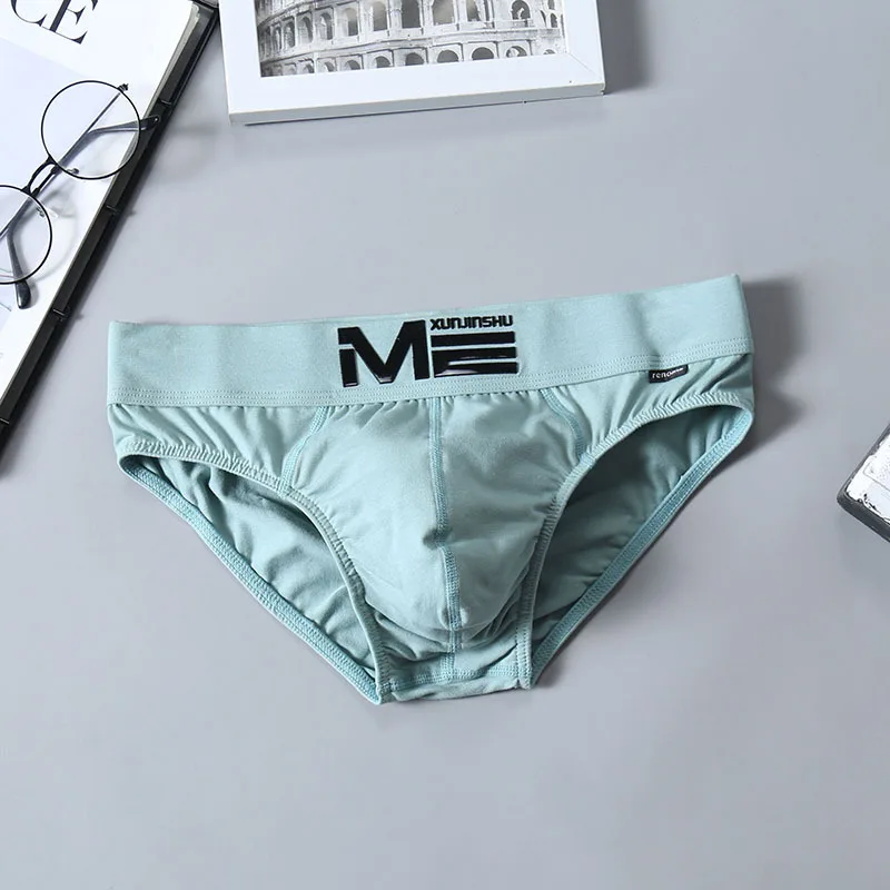 Sexy Men's Panties Underwear Cotton Breathable 3D Relief Briefs Personalized Cotton Shorts Men's Underwear Panties 3Pcs/Lot