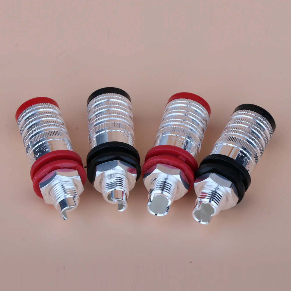 

High Quality 4PCS hifi audio Silver Plated Speaker plug, Terminal Binding post ,hifi speaker teriminal Jack Plug