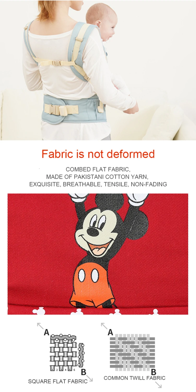 Детская переноска disney, многофункциональная, передняя сторона, для ребенка, Хипсит, поясная переноска, для младенца, слинг, держатель для ребенка, Дисней, Детские аксессуары