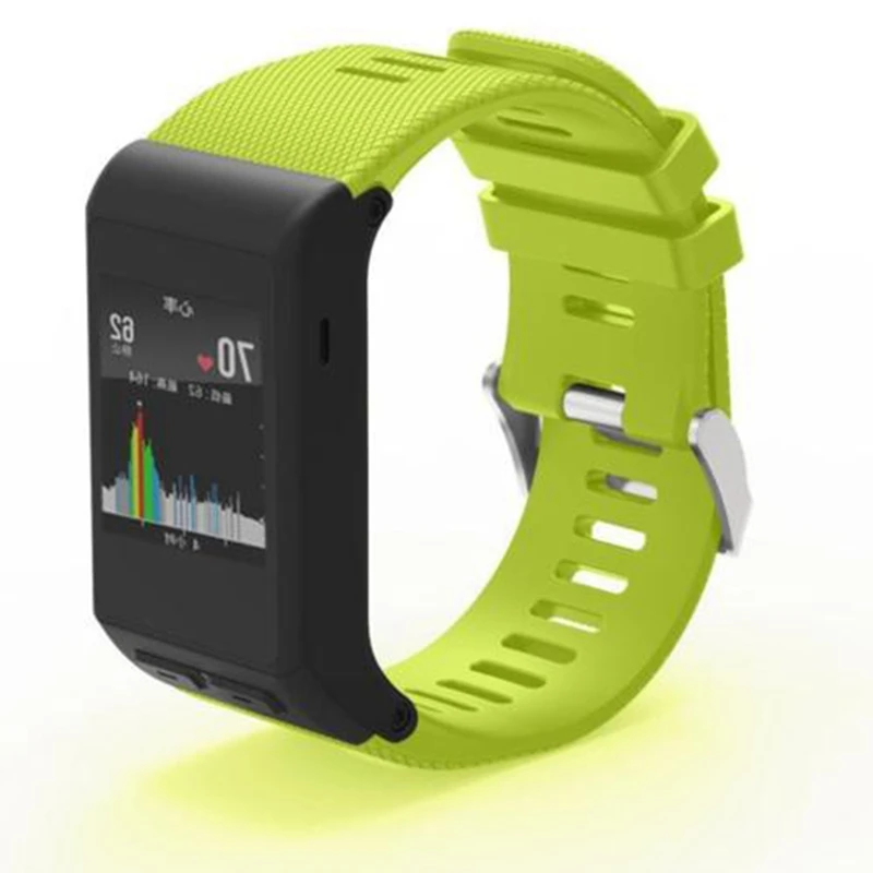 Mayitr Новинка года силиконовые замена наручные Поддержка часы ремешок для Garmin Vivoactive HR Браслет ремень - Цвет: Mint Green