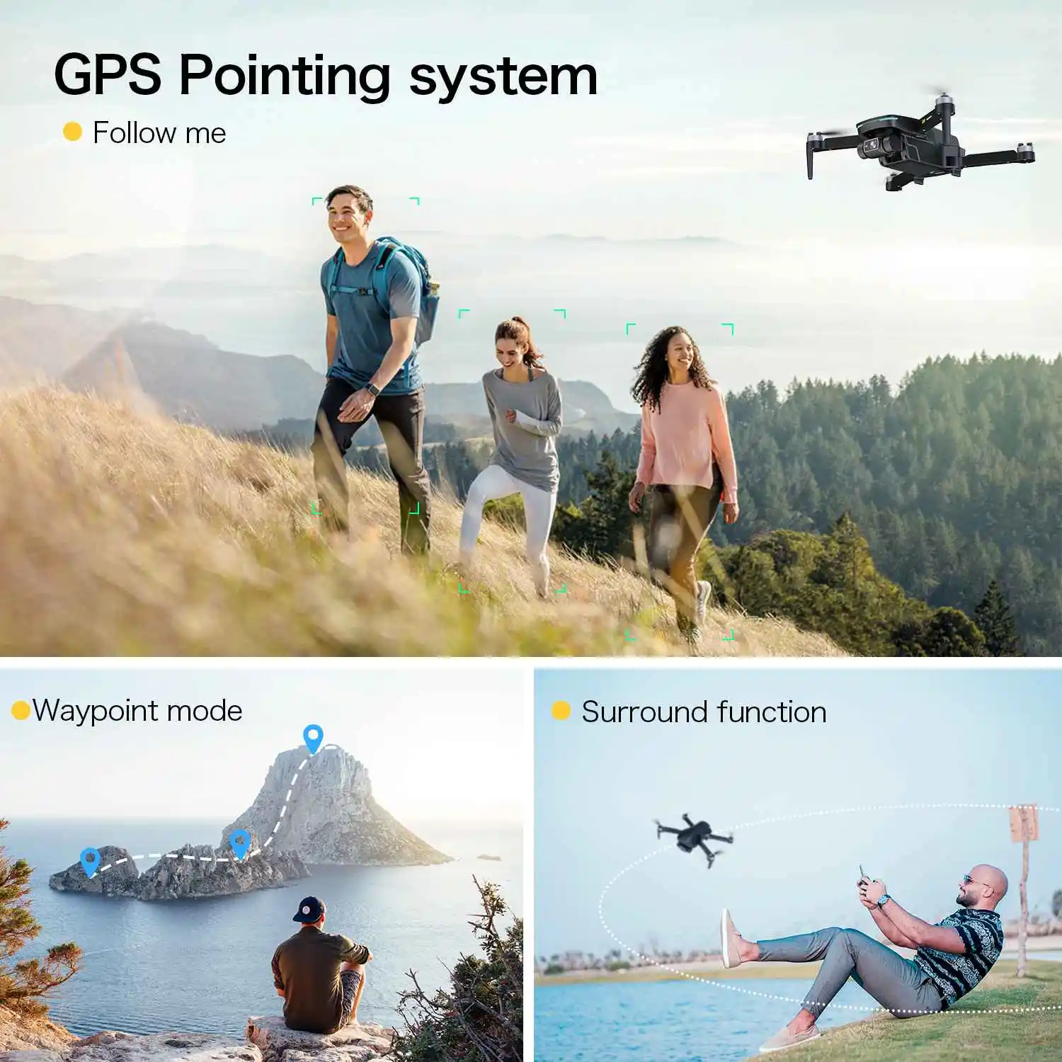 Eachine &amp DOMIBOT EX5 PRO RC Drone 4K Profesional 5G WIFI FPV GPS HD Camera 2-Axis EIS Gimbal 25mins Brushless Quadcopter Dron | Игрушки и