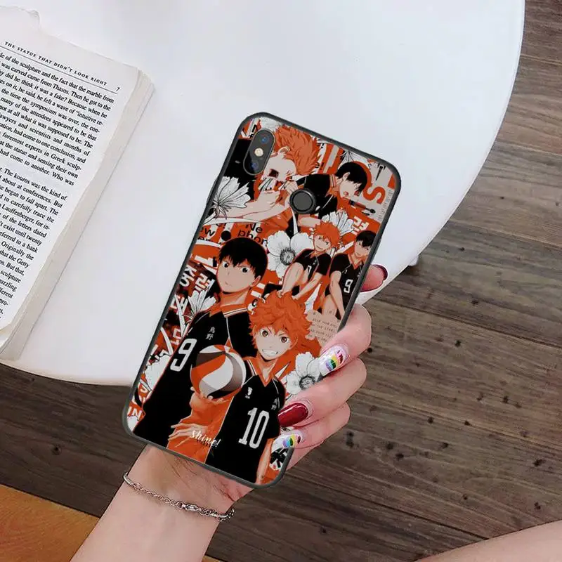 Чехол haikyuu для Xiaomi Redmi note 4 4X 8T 9 9s 10 K20 K30 cc9 9t pro lite max с рисунком волейбола в японском