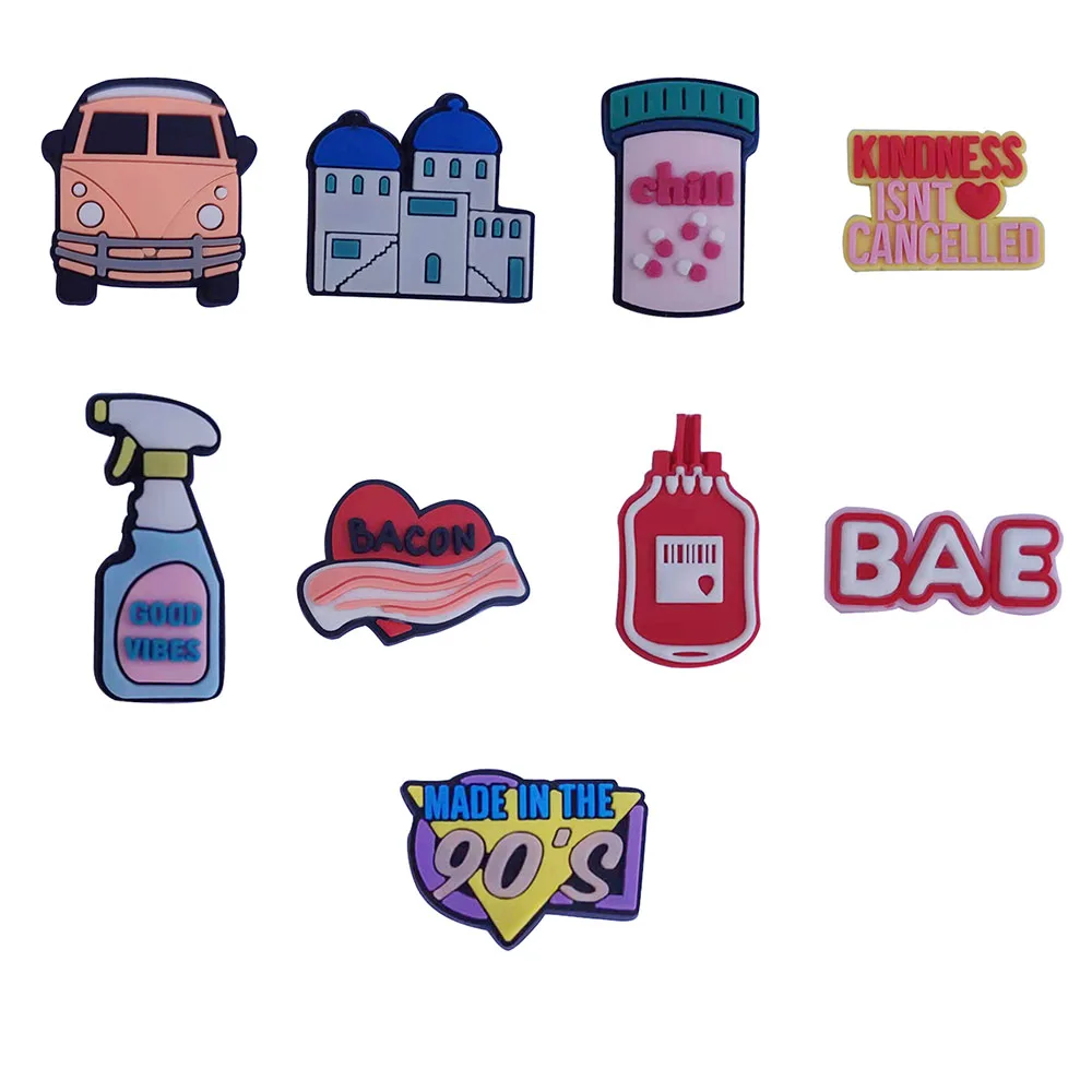 

Автомобиль для транспортировки бекона из ПВХ 1 шт., аксессуары для обуви, садовые украшения для обуви Croc Jibz, очаровательные детские подарки В...