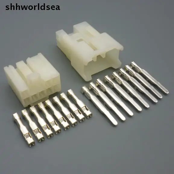 

worldgolden 5/30/100sets kit 2.3mm 8 p 8 pin auto wire male female harness connector 6240-5081/7123-1480