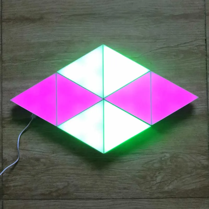 Треугольный квантовый светильник дистанционное управление через приложение