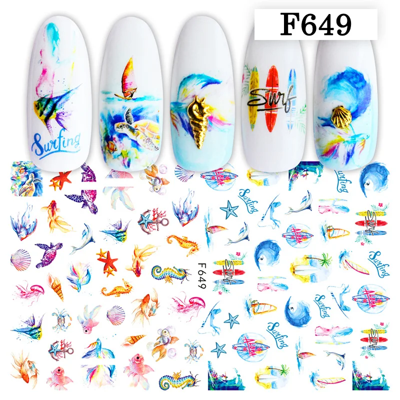 3D Наклейки для дизайна ногтей арбуз лимон|Стикеры и наклейки| |