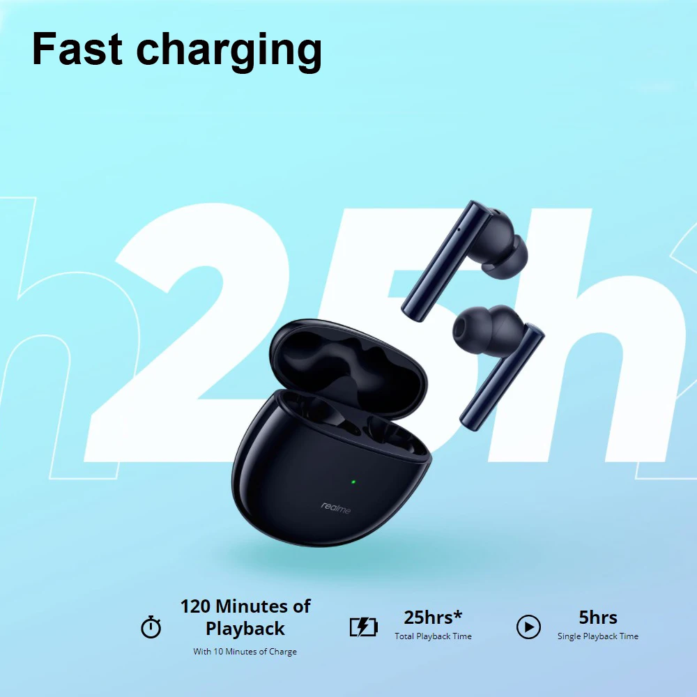 Realme Buds Air 2 Беспроводные наушники беспроводные Bluetooth 5 25 часов воспроизведения с