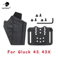 paddle mounted hunting tactical kydex holster adjustable retention for airsoft glock 43 43x pistol owb belt hunting accessories