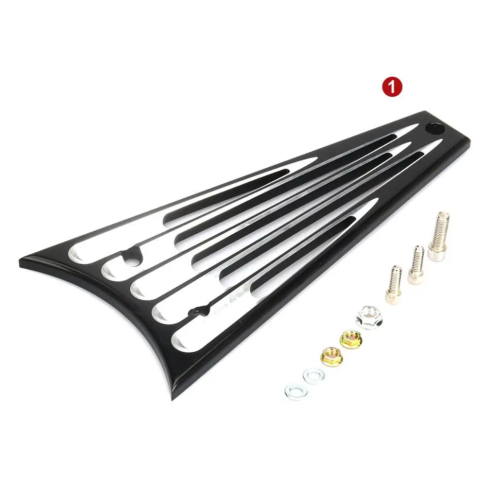 Подходит для harley Electra Glide Classic FLHTC Standard FLHT 2009 Road King FLHR FLHX 2013 Black Deep cnc cut Frame Grill Fork| |
