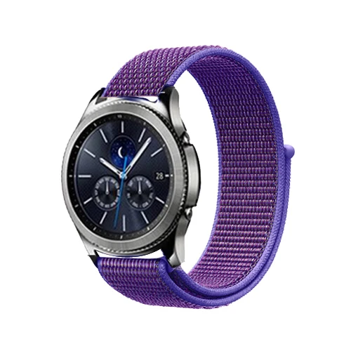 Ремешок 22 мм/20 мм для samsung galaxy watch 46 мм 42 мм active 2 40 мм 44 мм gear S3 frontier huawei gt 2 42 мм/46 мм amazfit ремешок Bip - Цвет ремешка: 28-lilac