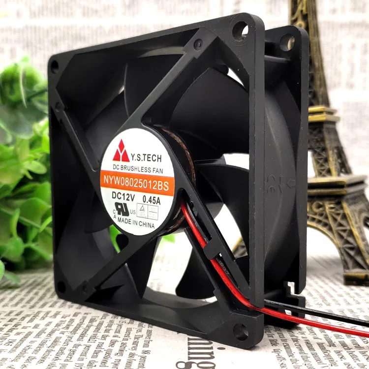 

Wonsan NYW08025012BH 12V 0.20A 8CM Fan NYW08025012BS 12V 0.45A