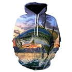 Забавные толстовки с 3D-принтом тропической рыбы для рыбалки мужские толстовки с длинным рукавом толстовки в стиле хип-хоп куртки с капюшоном с животными