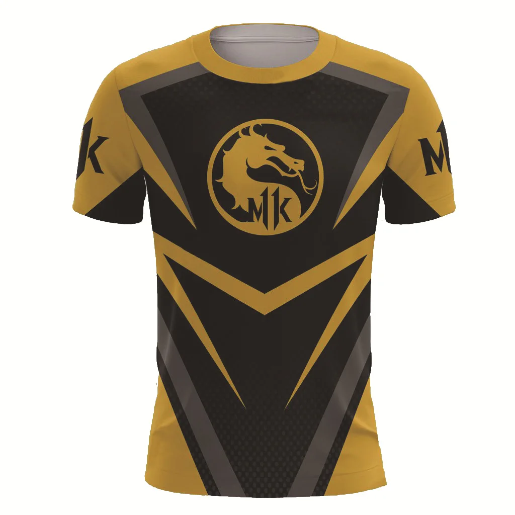 Mortal Kombat 11 3D T Shirt Scorpion Men Women Unisex Casual Short Sleeve Cosplay Men's Tee Shirts Halloween Costume | Мужская