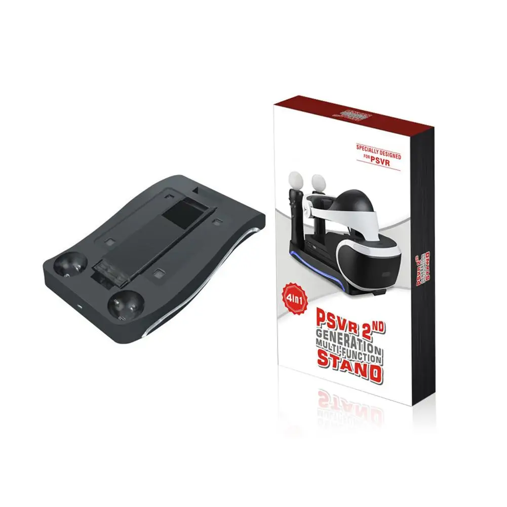 Зарядная Станция 4 в 1 для PS4 VR светодиодная Подставка зарядки Sony Playstation Move PS PSVR