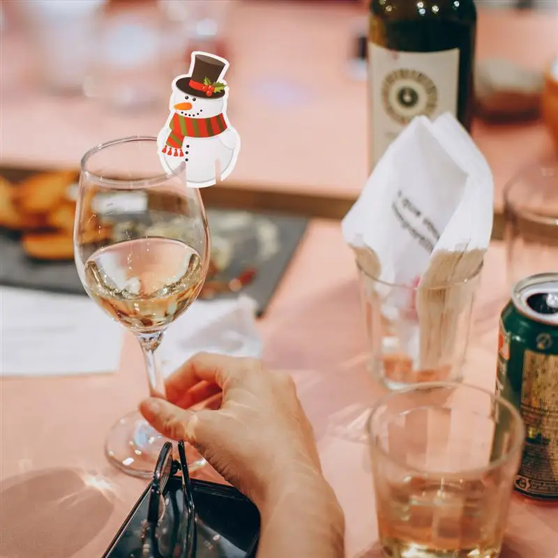 100 шт бокал для вина es карта стаканчик питья бумажный знак декоративная карточка