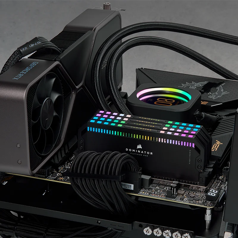 Corsair ddr5 RGB Ram DOMINATOR®Платиновый первый выпуск 2x16 ГБ DDR5 D ОЗУ 5600 МГц память для