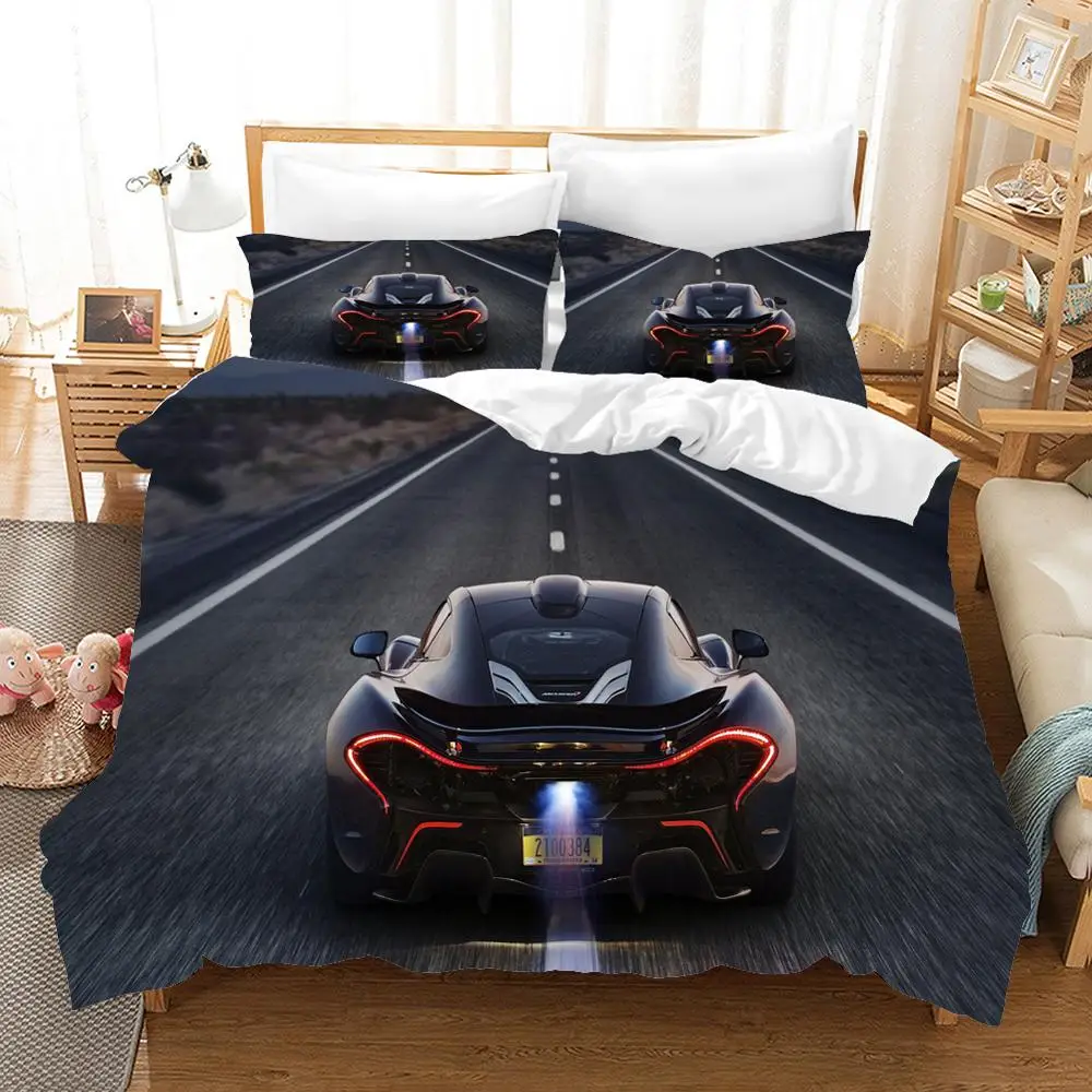 

3D Hot Printed Cars Comforter Bedding Sets Colorful Duvet Cover Set Fashion Bed Set For Boys Queen King FullSize
