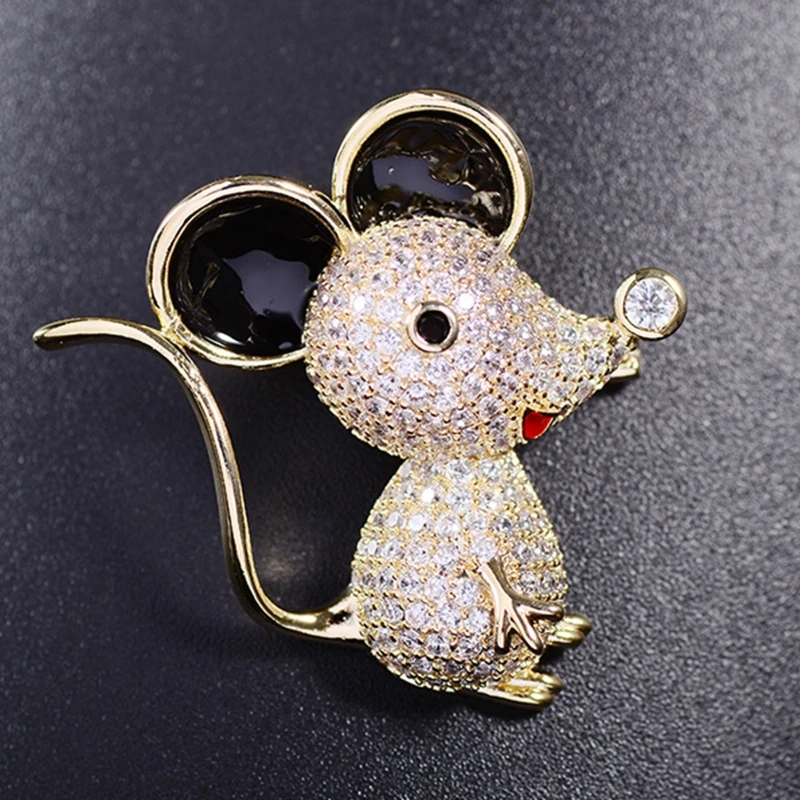 

Mouse Brooches for Women Vintage Fashion Style Elegant Wedding Pins Party Brooch