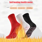 Носки унисекс Зимние Самонагревающиеся для здоровья, 2 шт., обезболивающие магнитные терапевтические удобные зимние теплые массажные носки