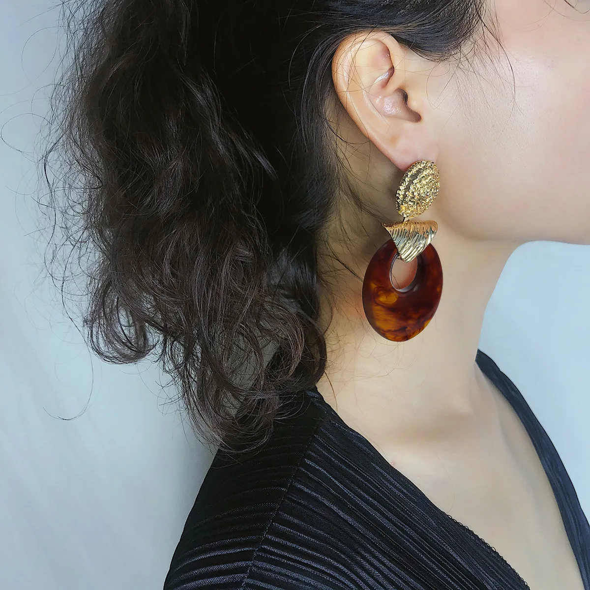 Винтажные этнические серьги для женщин массивные золотые Висячие Серьги