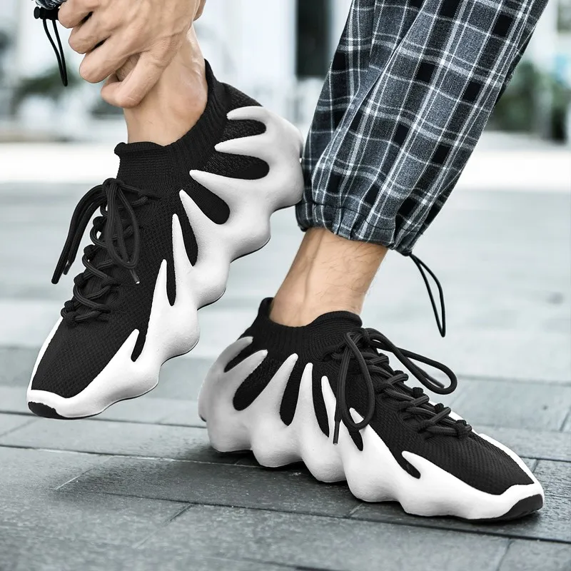 

mesh breathable casual shoes non-slip stable shock absorption lightweight sports shoes couple running shoes men's women's