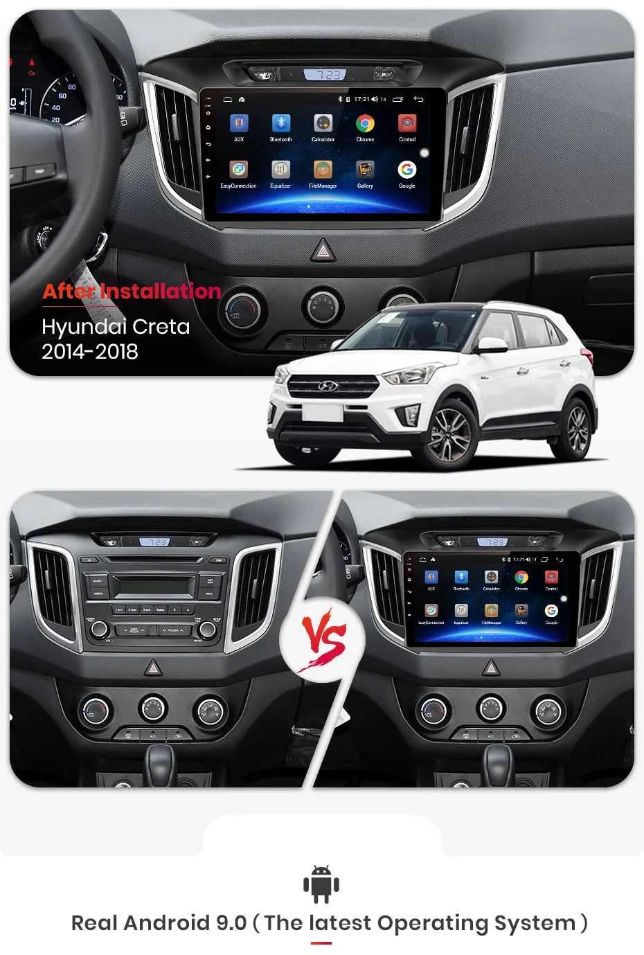 Junsun 4G+ 64G CarPlay DSP Android 8,1 автомобильный Радио Мультимедиа Стерео Аудио плеер gps 2 Din для hyundai Santa Fe 2 2006-2012 без DVD