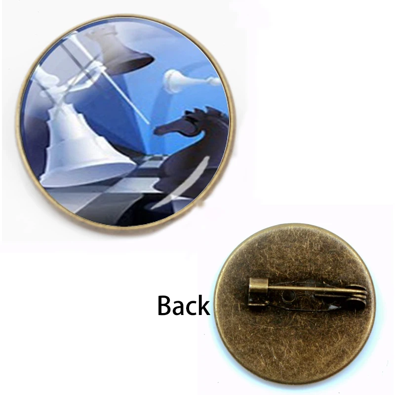 New Arrivals I Like The Chess Brooch Series Memories of Lovers Men and Women Pin Accessories | Украшения и аксессуары