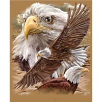 motorc5d diamond painting full round drill white eagle diy embroidery cross stitch picture home decor