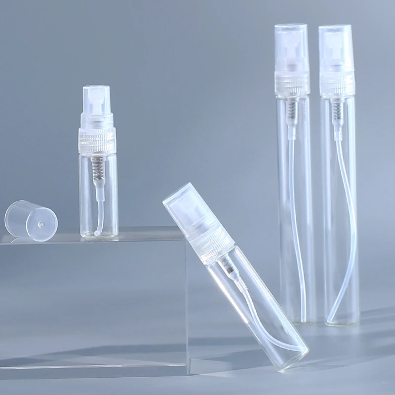Пустая портативная прозрачная стеклянная бутылка-распылитель 5 шт./лот 2 мл 3 7 10
