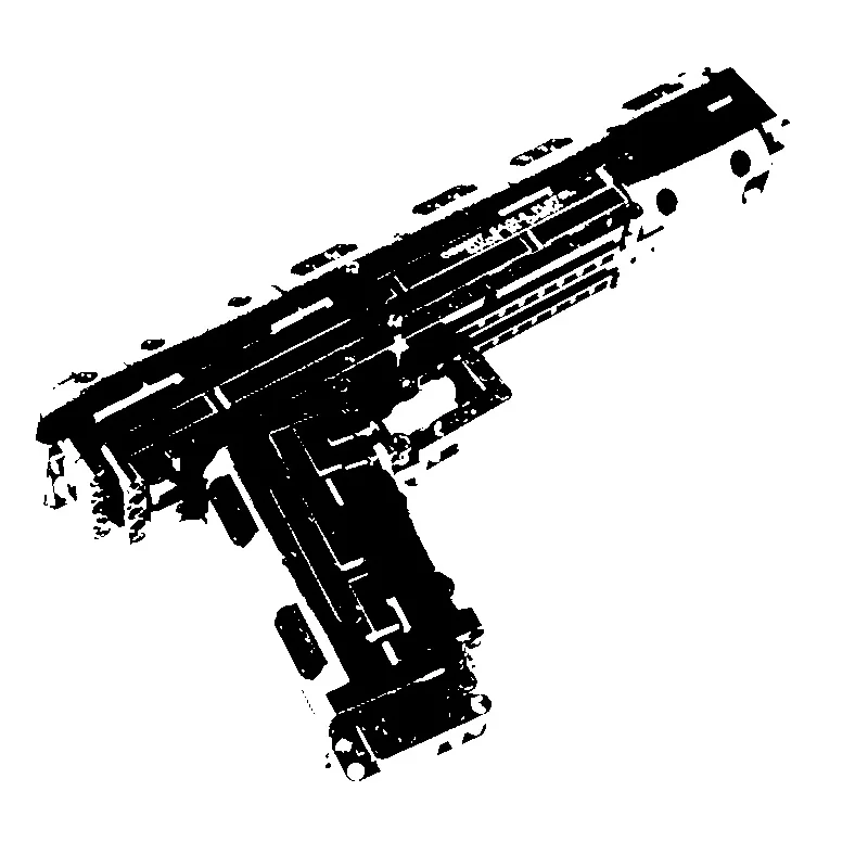 

14004 Desert Eagle pistol 563PCS small particle puzzle assembled building block gun model boy's toy birthday gift