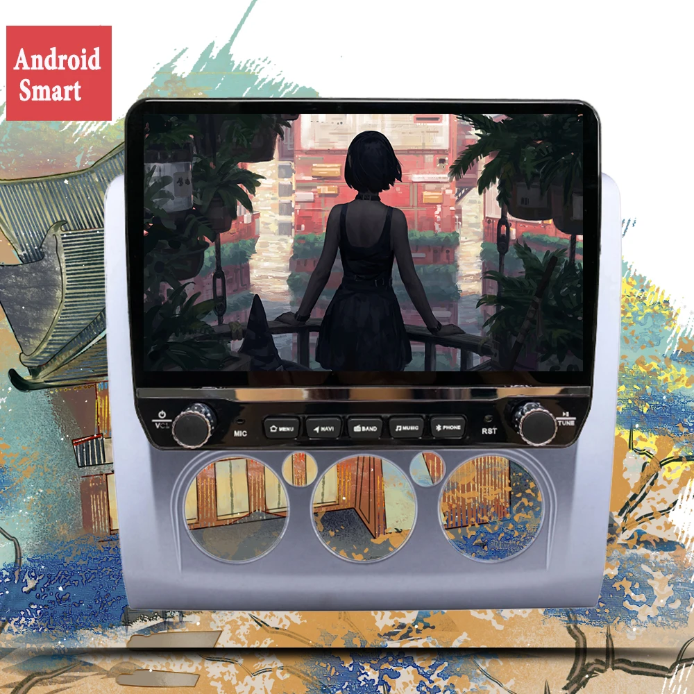Автомагнитола 2 DIN мультимедийный проигрыватель с 10 дюймовым дисплеем Android 0 GPS