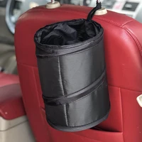 portable car trash can foldable waterproof leak proof garbage bag seat back container auto garbage accessories