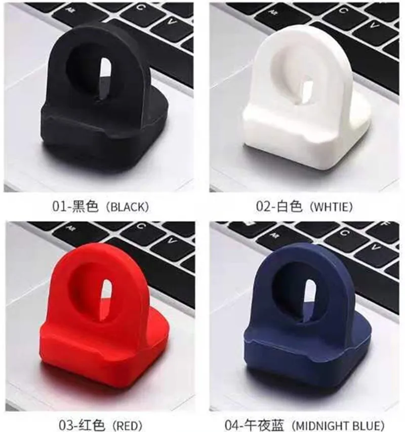 

Silicone Charge Stand Holder Station Dock for Apple Watch Series 1/2/3 42mm 38mm Charger Cable For iWatch Drop Shipping