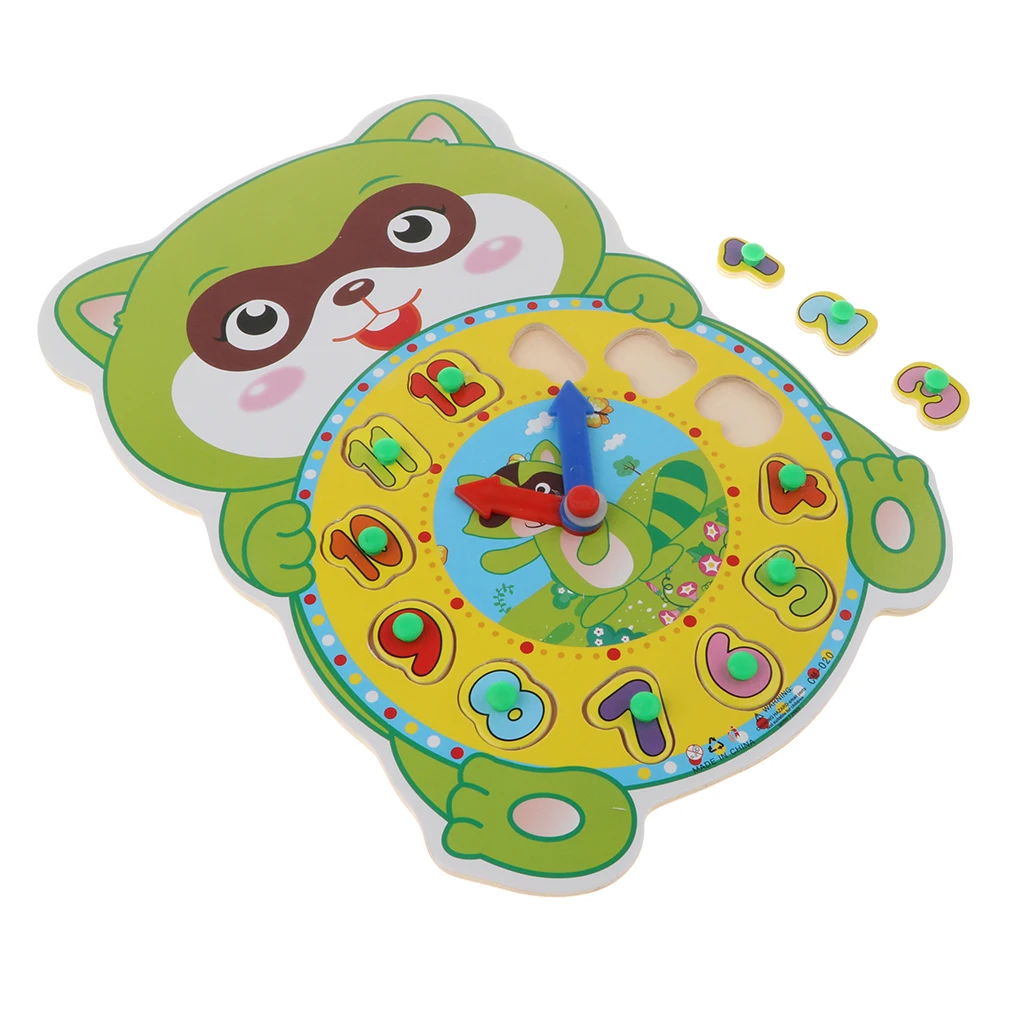 

Wooden Clo Squirrel Shape Kids Jigsaw Puzzle Pre-School Learning Time Toy
