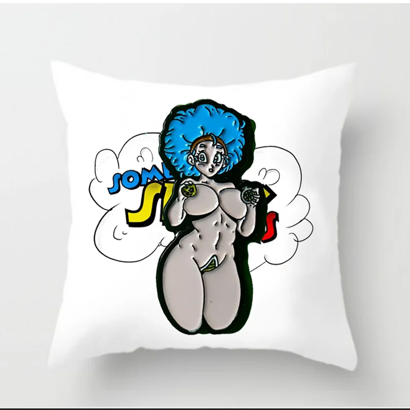 Наволочка для пары квадратная красивая сексапильная 45*45 см | Дом и сад