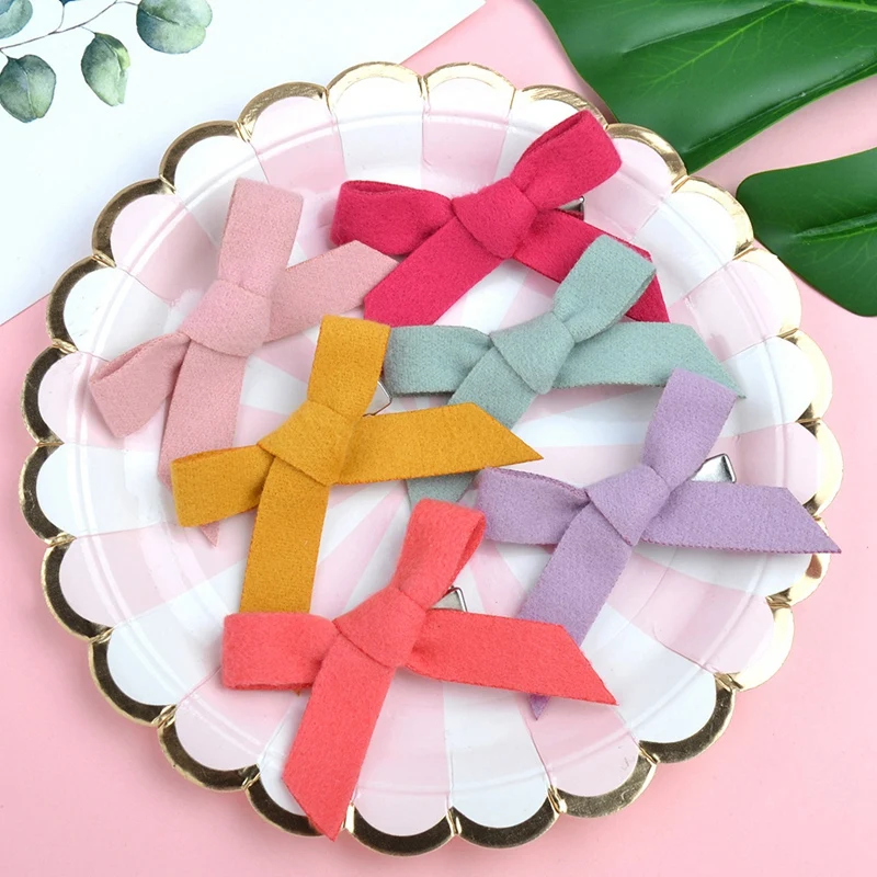 

16 PCS Hand-Made Hair Bows Hair Clips Fully Lined Clips Hair Accessories for Little Girls Kids Children