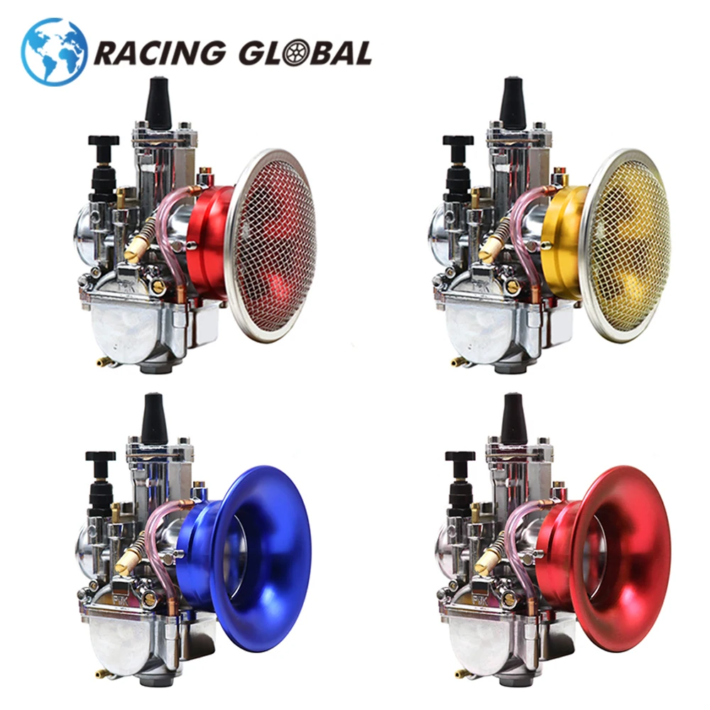 

Карбюратор ALCON-Racing 2/4T Keihin PWK, КАРБЮРАТОР 30 мм + воздушный фильтр 50 мм с сеткой для мопедов, скутеров, кроссовых мотоциклов, питбайков, мопедов, ...