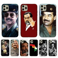 saddam hussein iraq arabic luxury soft phone case for iphone 13 11pro 12pro max 8 7 6 6s plus x xs max 5 5s se xr fundas capa